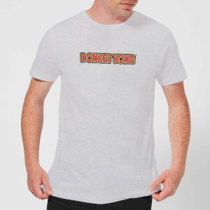 Nintendo Donkey Kong Distressed Men's Light Grey T-Shirt