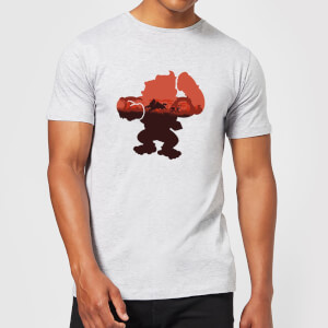 Nintendo Donkey Kong Silhouette Serengeti Men's Light Grey T-Shirt