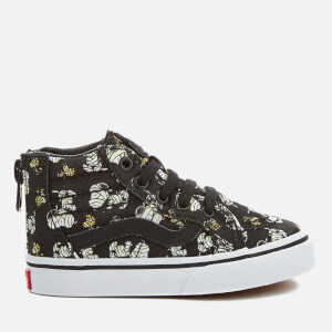 Vans X Peanuts Toddlers' SK8-Hi Zip Trainers - Glow Mummies/Black
