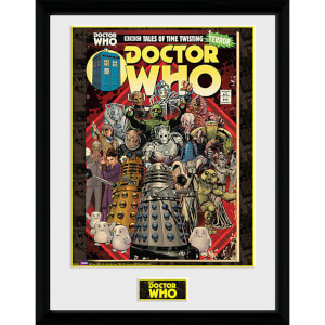 Doctor Who Villains Comic - 16 x 12 Inches Framed Photograph
