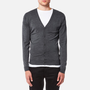 John Smedley Men's Petworth 30 Gauge Merino Cardigan - Charcoal