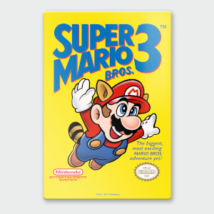 Nintendo Super Mario 3 Chromalux High Gloss Metal Poster
