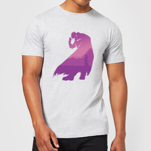 Nintendo The Legend Of Zelda Pink Ganondorf Silhouette Men's T-Shirt - Grey