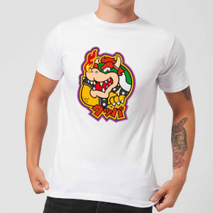 T-Shirt Homme Bowser Kanji Nintendo - Blanc