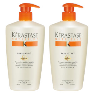 Kérastase Nutritive Bain Satin 2 Shampoo 500ml Duo