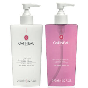 Gatineau Bumper Size Gentle Silk Cleanser and Toner Duo 2 x 400ml