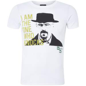 Camiseta Breaking Bad "I Am The One Who Knocks" - Hombre - Blanco