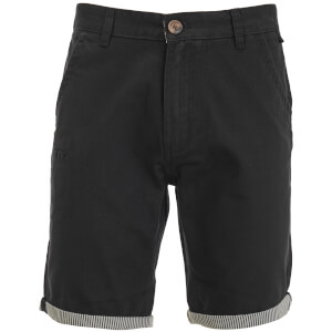 Brave Soul Men's Hansen Tick Chino Shorts - Navy