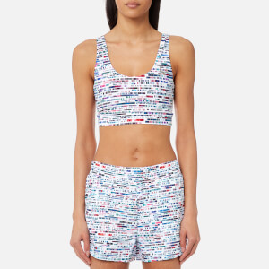 Lucas Hugh Women's Glitch Sports Bra - Glitch Print