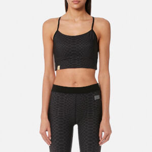 Monreal London Women's Longline Bra - Silver Reptile
