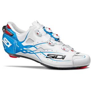 Sidi Shot Matt Road Shoes - Matt White/Light Blue