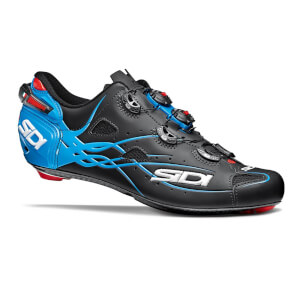 Sidi Shot Matt Road Shoes - Matt Black/Light Blue
