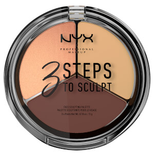 NYX Professional Makeup 3 Steps to Sculpt Face Sculpting Palette - Medium