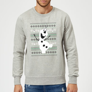Disney Frozen Christmas Olaf Dancing Grey Christmas Sweatshirt