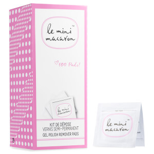 Almohadillas quitaesmalte de gel de Le Mini Macaron (100 unidades)
