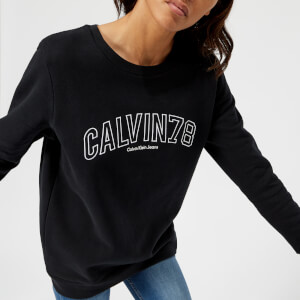 Calvin Klein Women's Core Fit Crew Neck Sweatshirt - Black