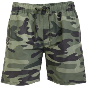 Bañador Crosshatch Camo - Hombre - Verde camuflaje