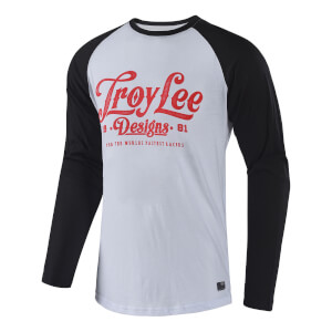 Troy Lee Designs Spiked Long Sleeved Top - White/Red