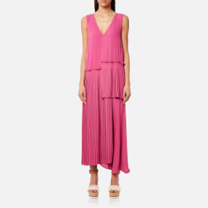 MM6 Maison Margiela Women's Pleated Panel Dress - Fuxia
