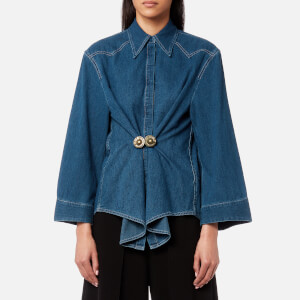 MM6 Maison Margiela Women's Denim Shirt - Medium Blue