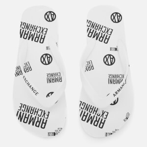 Armani Exchange Men's AX Flip Flops - Bianco