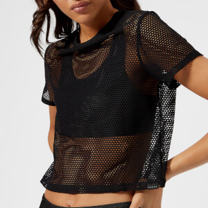 Koral Women's Reggae Cropped Short Sleeve T-Shirt - Black