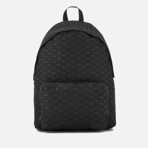Armani Exchange Men's AX All Over Logo Rucksack - Black