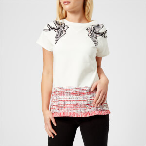 Karl Lagerfeld Women's Captain Karl Sweatshirt - White