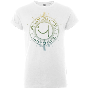 T-Shirt Homme Wingardium Leviosa Swish And Flick - Harry Potter - Blanc