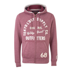 Tokyo Laundry Men's Marshall Bay Hoody - Bordeaux Marl