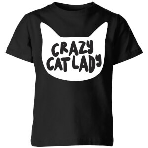 Crazy Cat Lady Kids' T-Shirt - Black