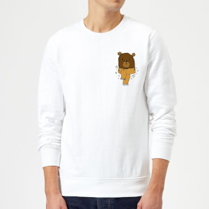 Christmas Bear Pocket Sweatshirt - White