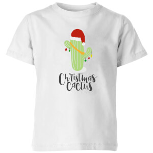 Christmas Cactus Kids' T-Shirt - White