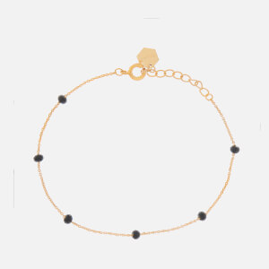 Cluse Women's Essentielle Black Crystals Chain Bracelet - Rose Gold