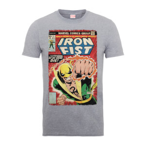 Marvel Comics Iron Fist Die By My Hand Men's Grey T-Shirt