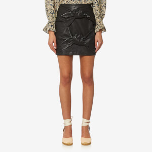 Isabel Marant Etoile Women's Gritanny Leather Skirt - Black