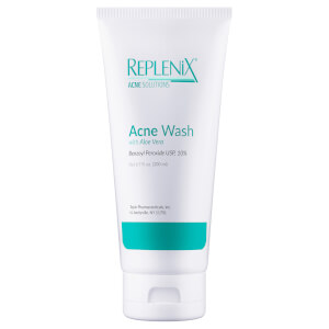 Replenix Acne Solutions Benzoyl Peroxide Acne Wash 10% with Aloe Vera