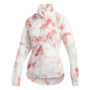 adidas Women's Supernova TKO Running Jacket - White/Scarlet