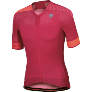 Sportful BodyFit Pro Evo Jersey - Raspberry Wine/Coral Fluo