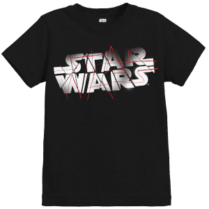 Star Wars The Last Jedi Spray Kid's Black T-Shirt