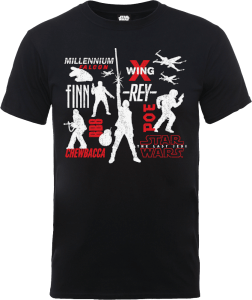 Star Wars Die letzten Jedi (The Last Jedi) Rebels Men's Schwarz T-Shirt