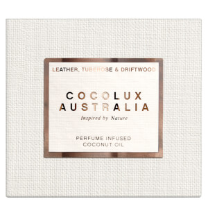 Cocolux Australia Leather, Tuberose and Driftwood Sol Copper Candle 225g