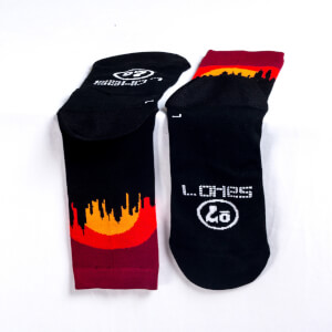 Sako7 New York Skyline Socks - Sunset