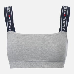 Tommy Hilfiger Women's Bralette with Logo Straps - Grey