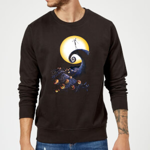 Disney The Nightmare Before Christmas Jack Skellington Pumpkin King Colour Black Sweatshirt