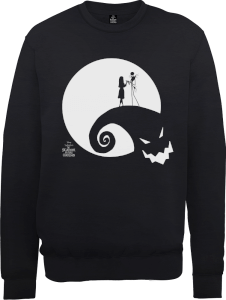 Felpa Disney The Nightmare Before Christmas Jack And Sally Moon Black