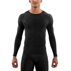 Skins DNAmic Long Sleeve Top - Black/Black