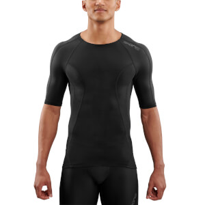 Skins DNAmic Short Sleeve Top - Black/Black