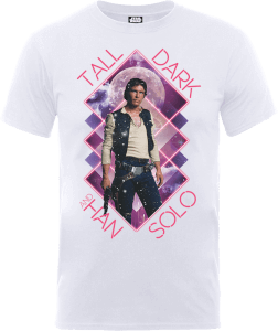 T-Shirt Homme Han Solo Tall Dark - Star Wars - Blanc