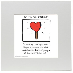 Edward Monkton Be My Valentine Print from I Want One Of Those